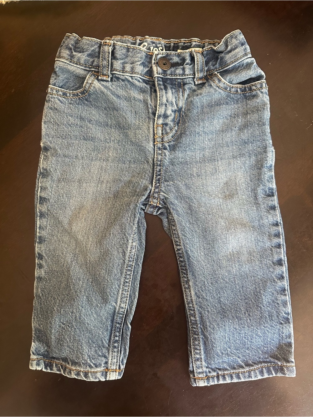 Osh Kosh Baby Blue Denim Jeans - Classic Kids Bottoms, 9 months
